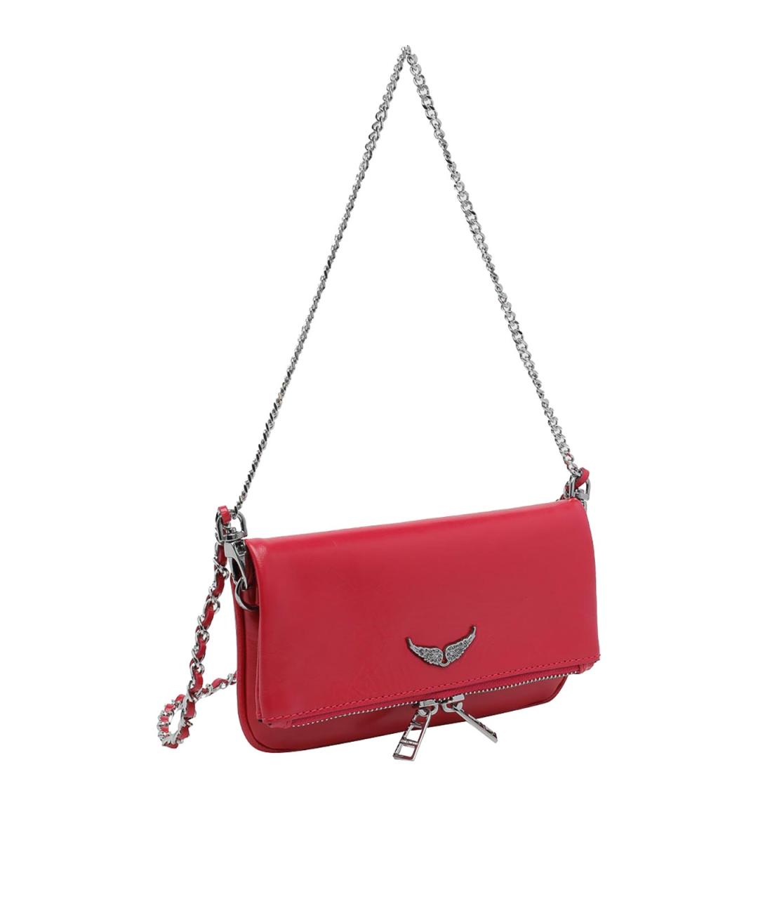 ZADIG & VOLTAIRE Красная кожаная сумка через плечо, фото 2