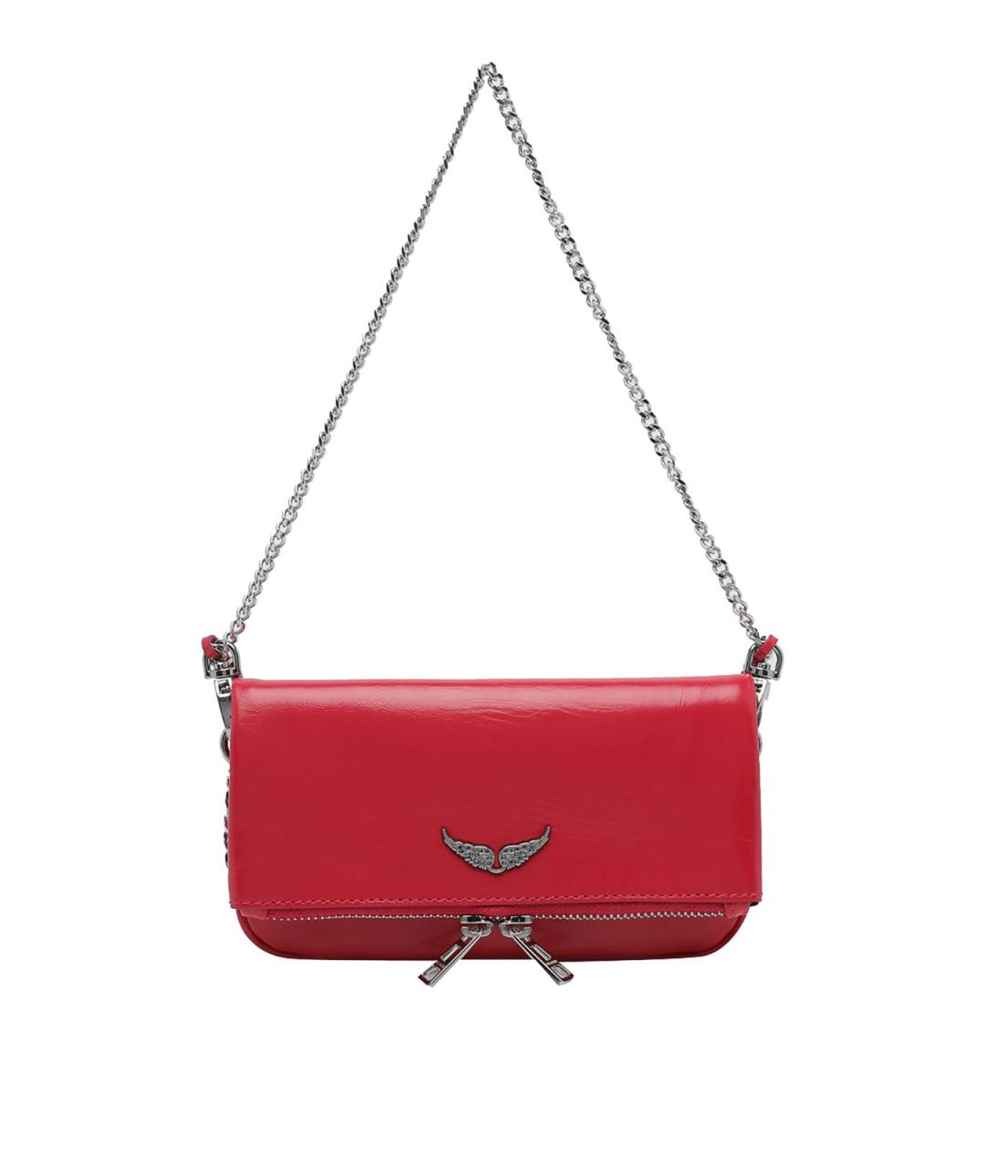 ZADIG & VOLTAIRE Красная кожаная сумка через плечо, фото 1