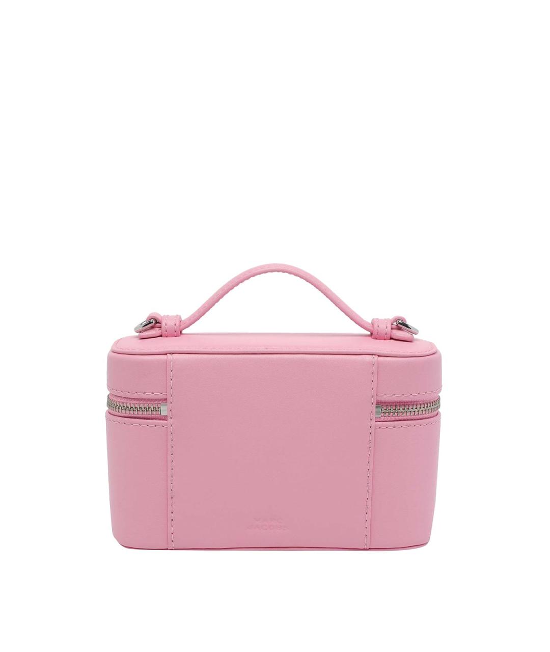MARC JACOBS Розовая кожаная сумка с короткими ручками, фото 3