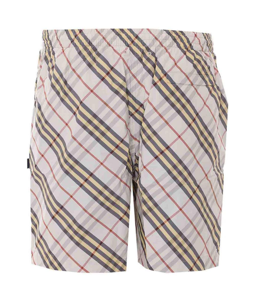 BURBERRY Мульти полиэстеровые шорты, фото 2