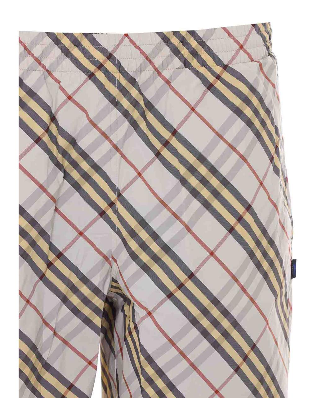 BURBERRY Мульти полиэстеровые шорты, фото 4