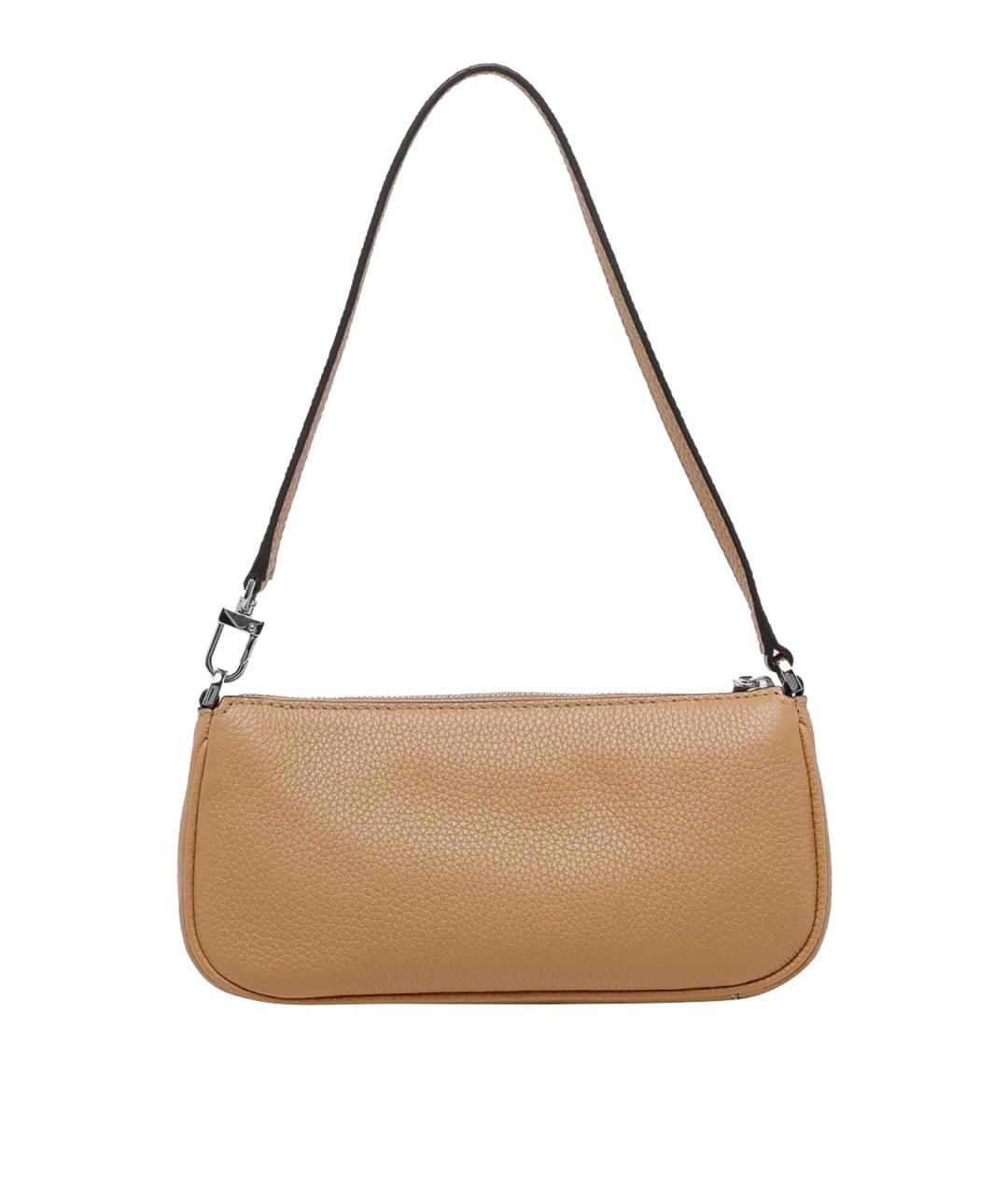 MICHAEL MICHAEL KORS Бежевая кожаная сумка через плечо, фото 3