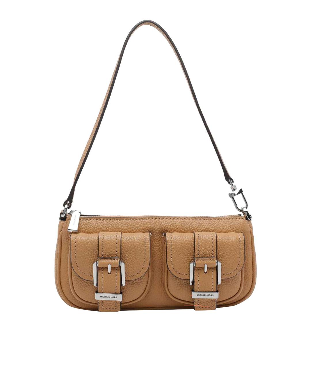 MICHAEL MICHAEL KORS Бежевая кожаная сумка через плечо, фото 1