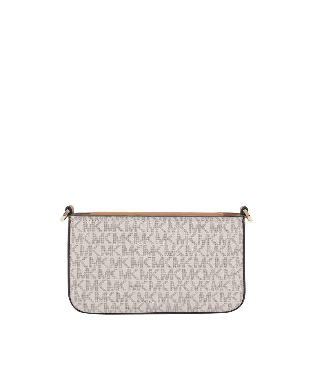 MICHAEL MICHAEL KORS Бежевая синтетическая сумка через плечо, фото 3