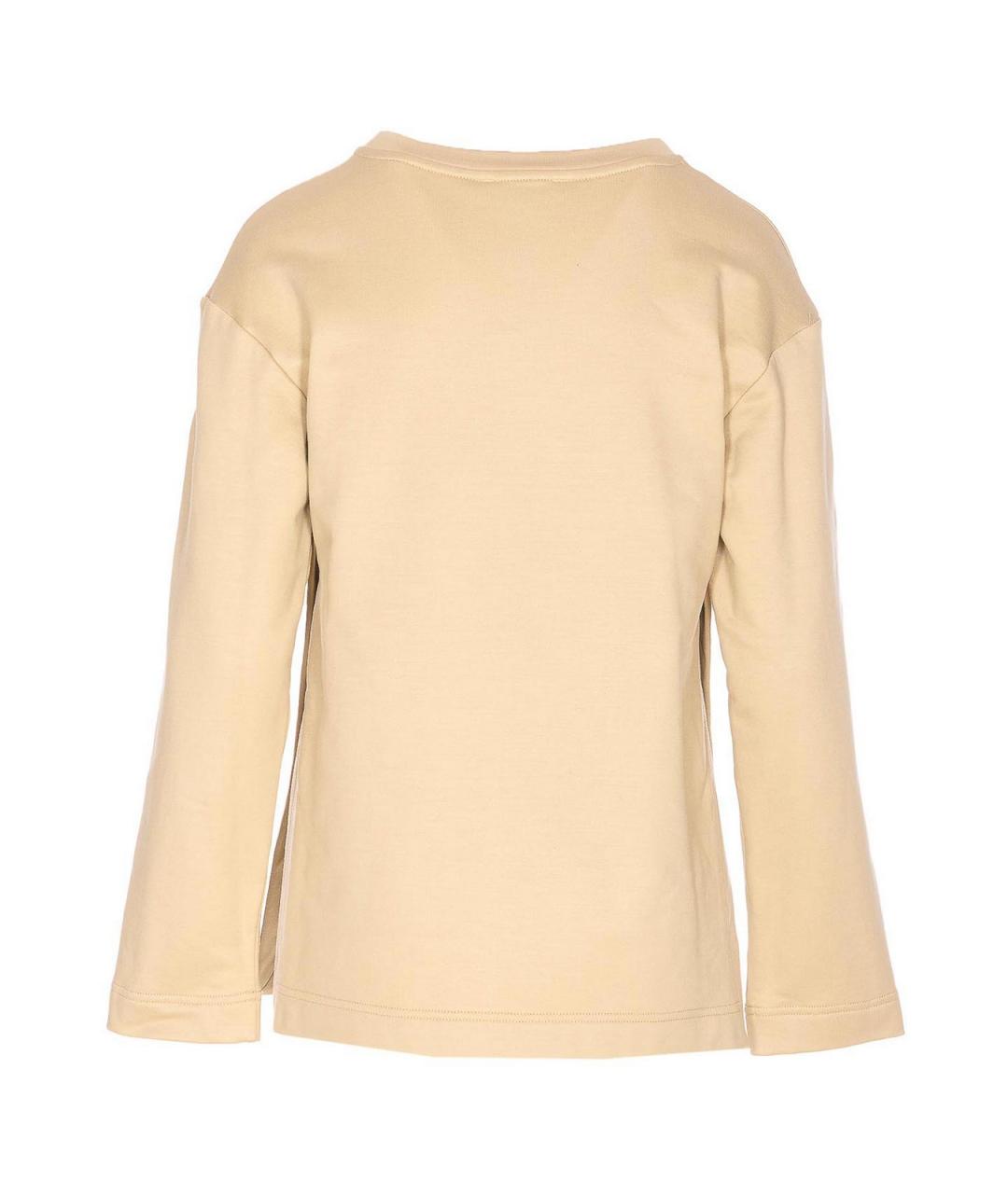 MAX MARA Бежевый хлопковый джемпер / свитер, фото 2