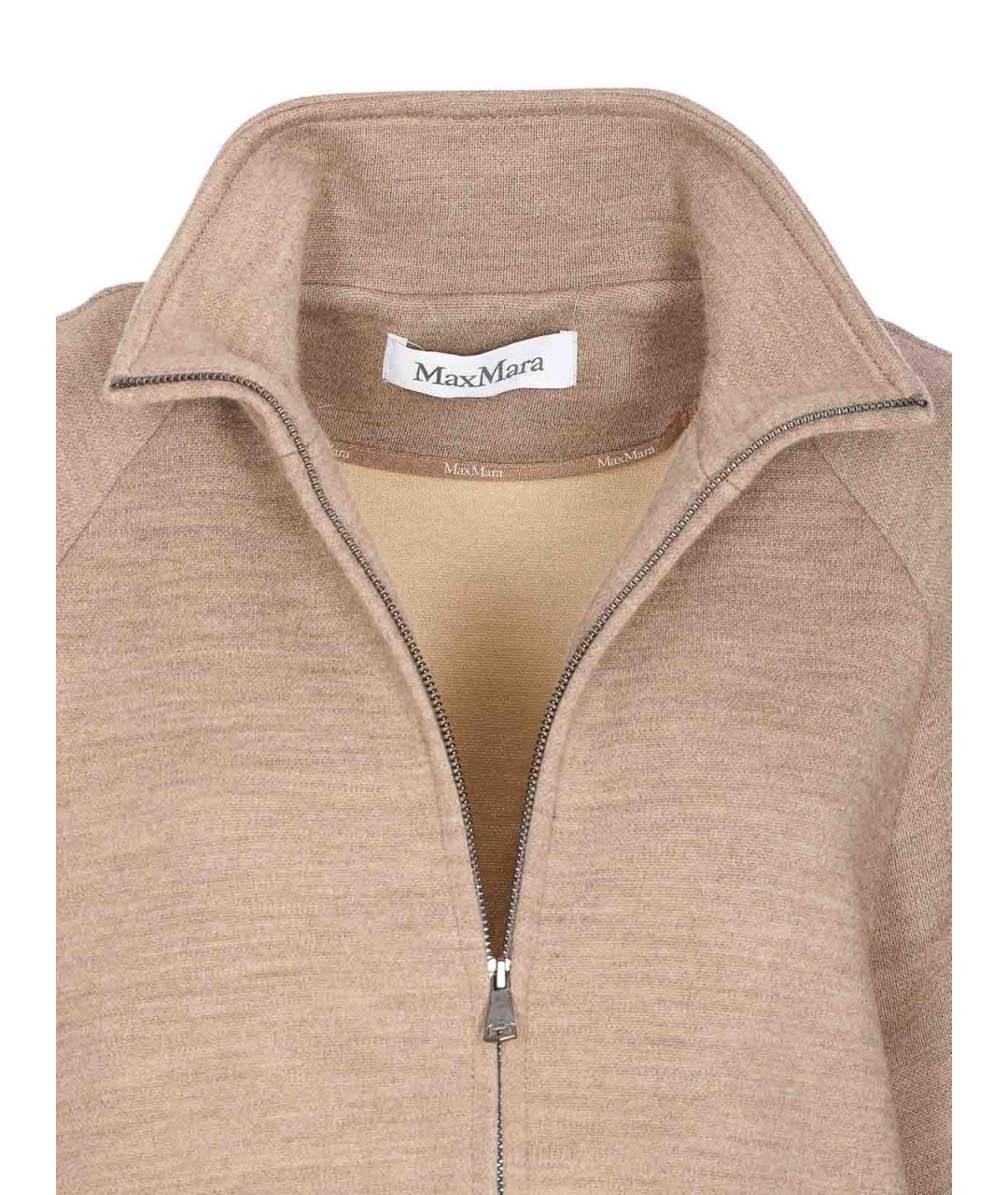 MAX MARA Бежевый хлопковый джемпер / свитер, фото 4