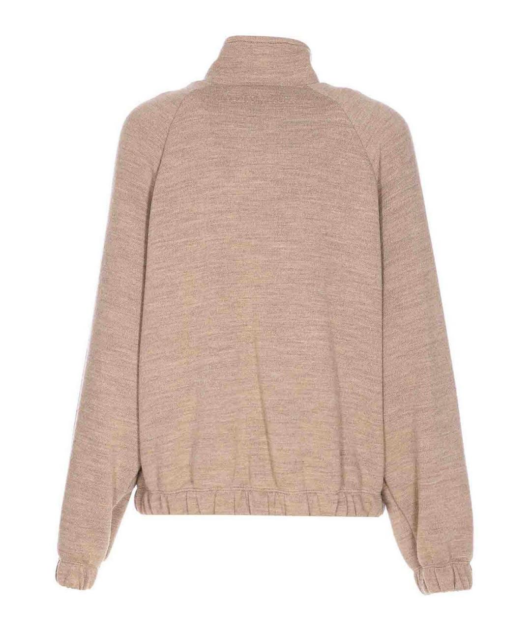 MAX MARA Бежевый хлопковый джемпер / свитер, фото 2