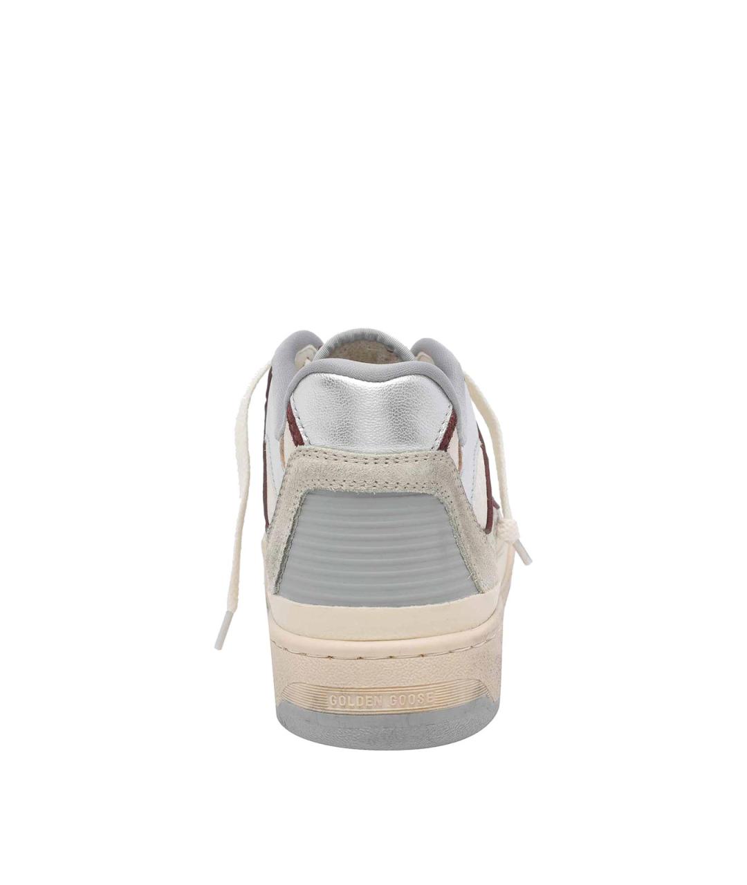 GOLDEN GOOSE DELUXE BRAND Бежевые кожаные низкие кроссовки / кеды, фото 4