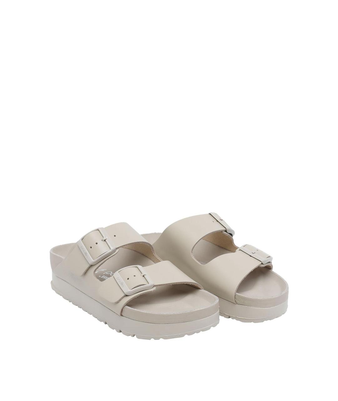 BIRKENSTOCK Бежевые шлепанцы, фото 2
