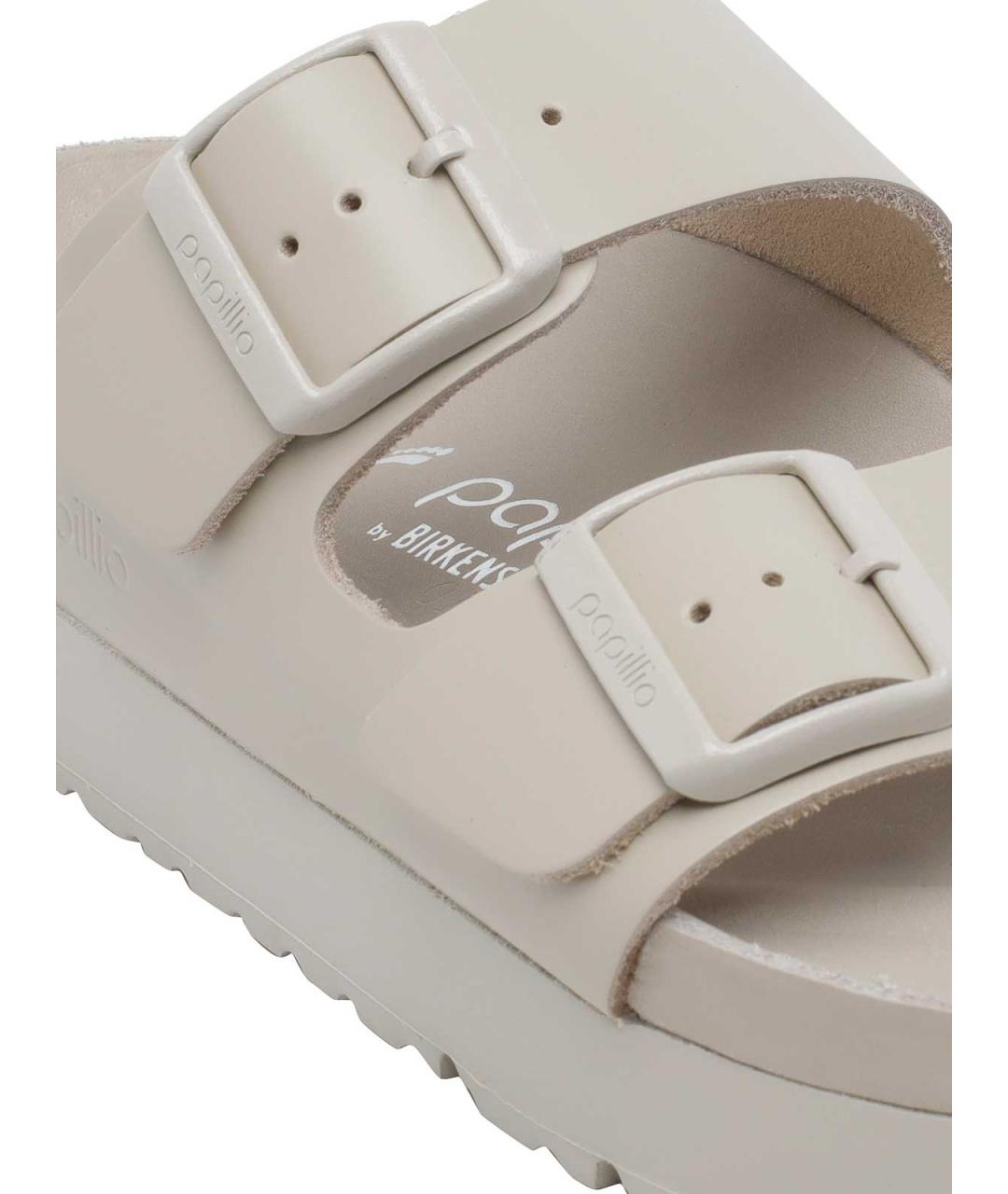 BIRKENSTOCK Бежевые шлепанцы, фото 4