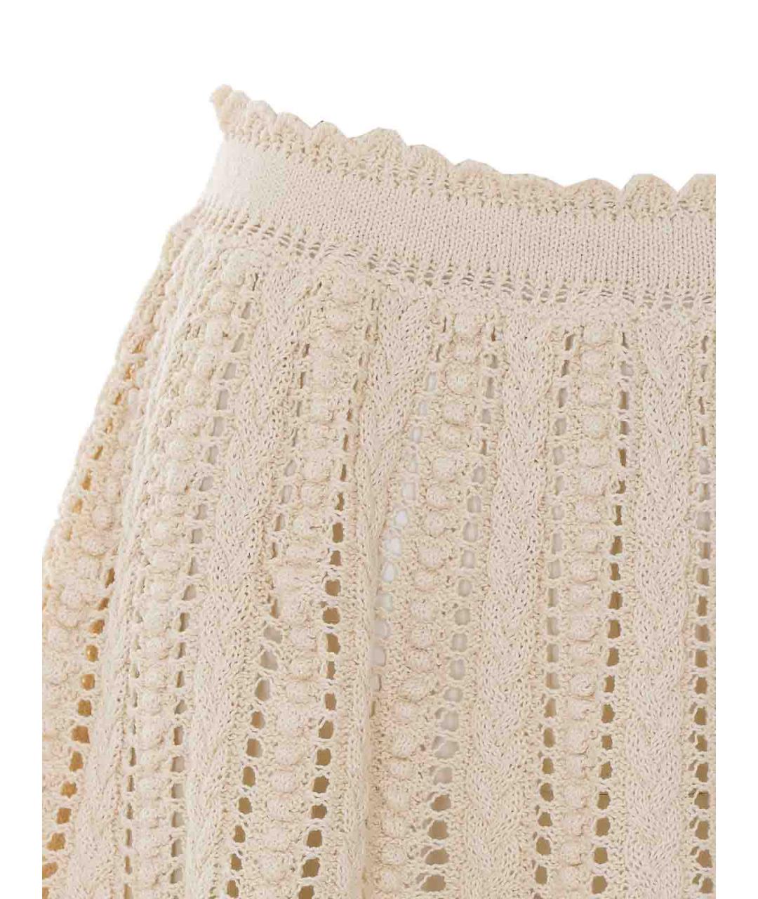 ISABEL MARANT Бежевая хлопковая юбка мини, фото 4