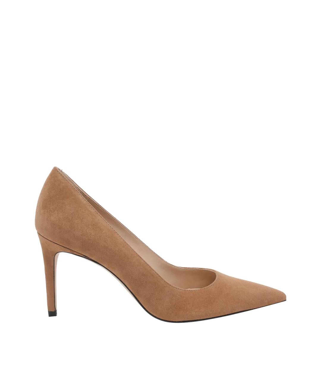 STUART WEITZMAN Бежевые замшевые туфли, фото 1