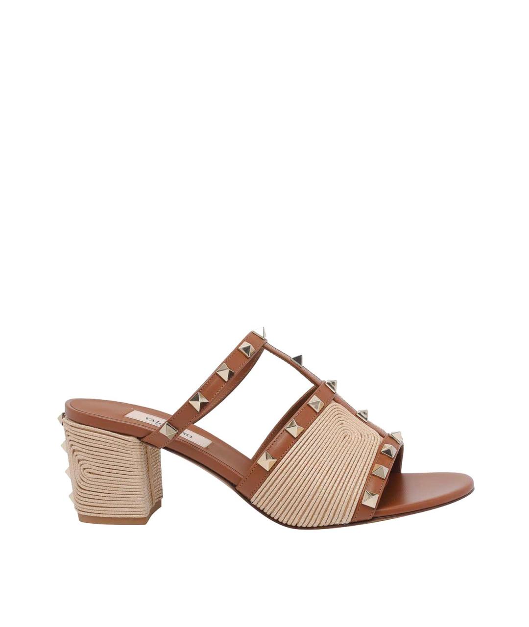 VALENTINO Бежевые мюли, фото 1