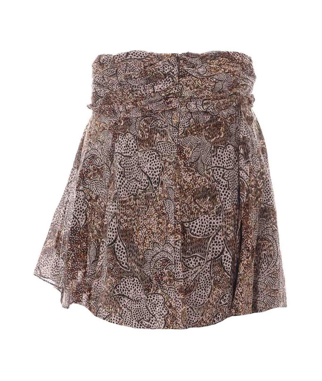 ISABEL MARANT Коричневая хлопковая юбка миди, фото 2