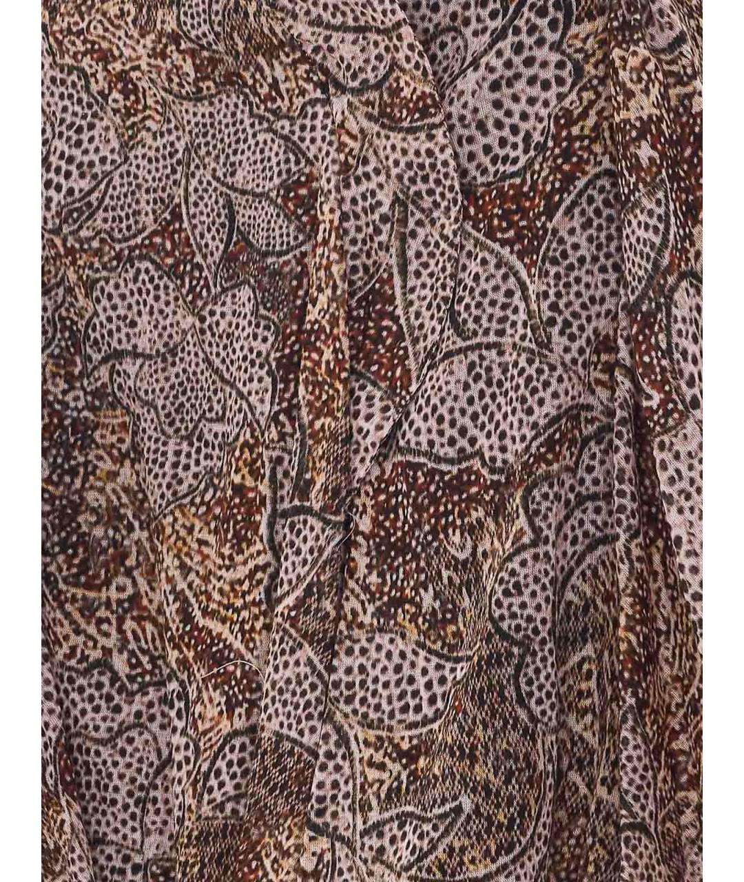 ISABEL MARANT Коричневая хлопковая юбка миди, фото 3