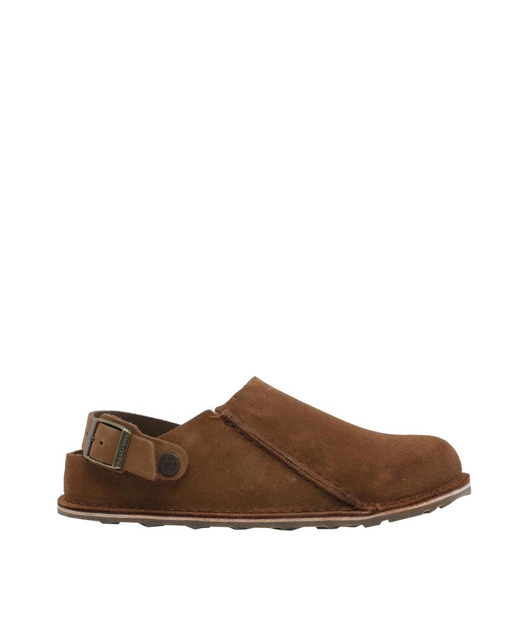 BIRKENSTOCK Коричневые замшевые сабо, фото 1