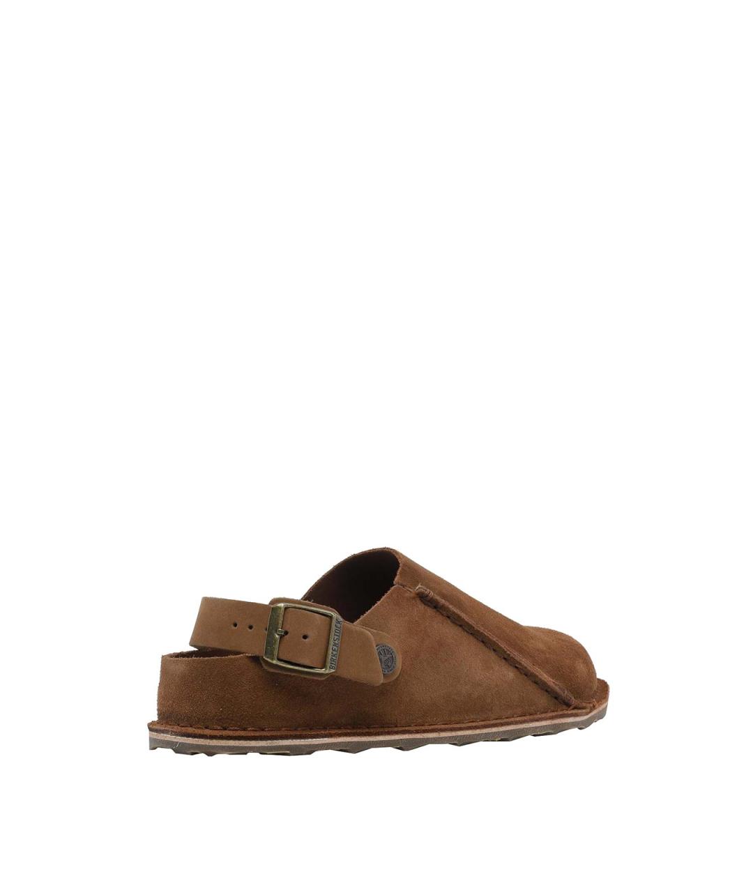 BIRKENSTOCK Коричневые замшевые сабо, фото 3