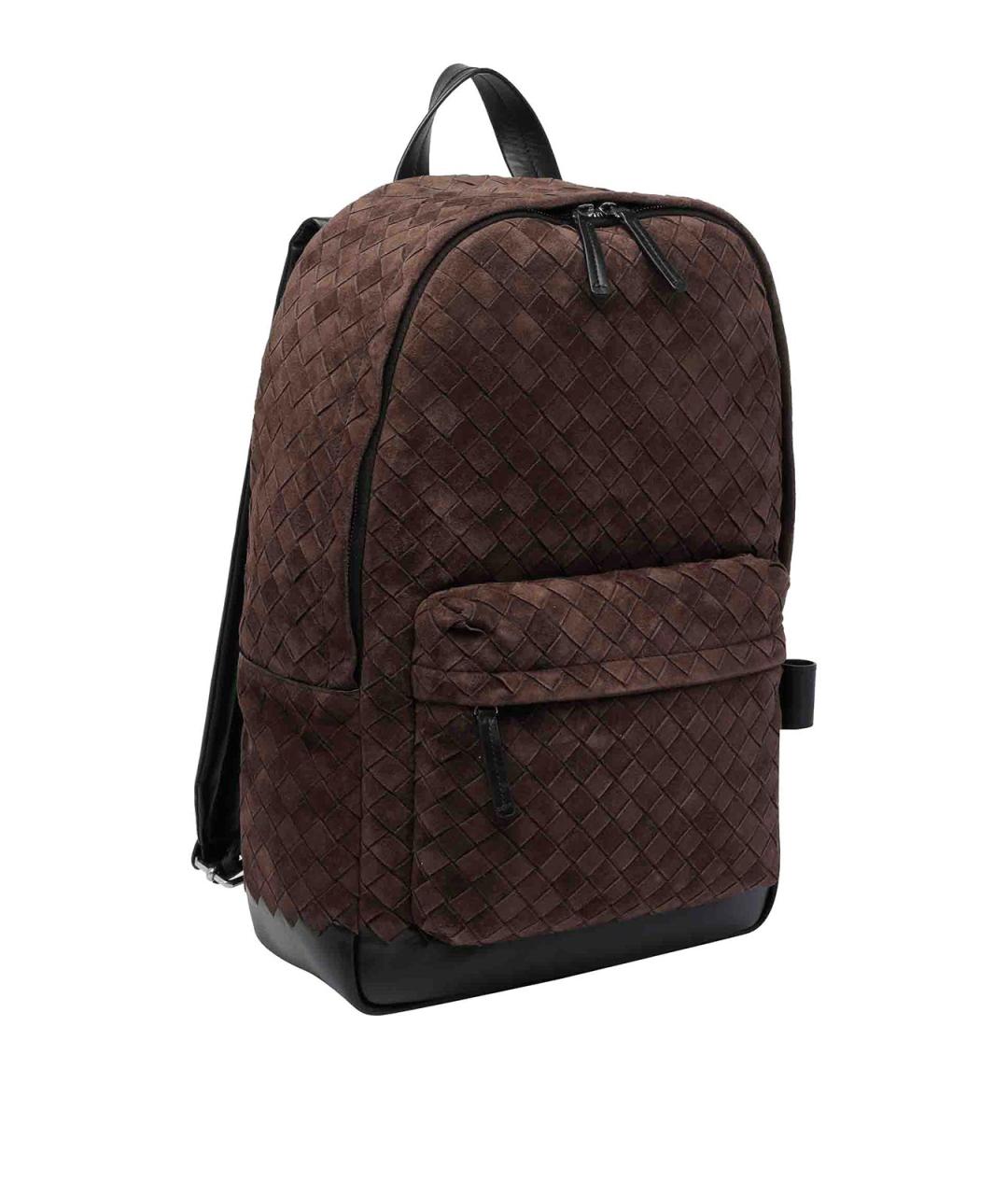 BOTTEGA VENETA Коричневый замшевый рюкзак, фото 2