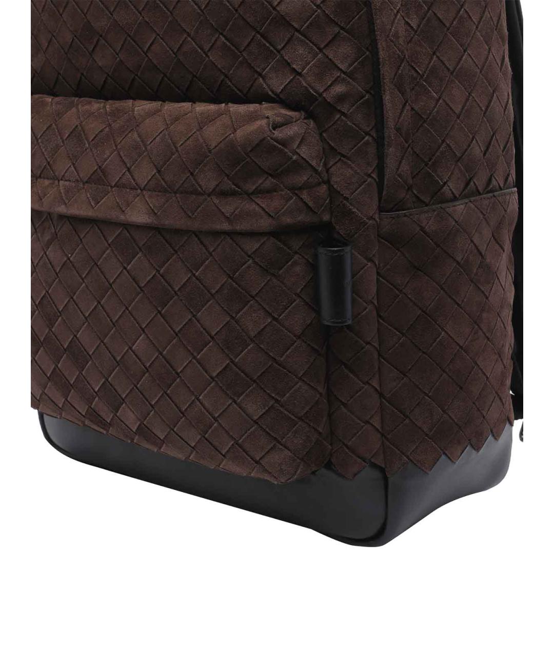 BOTTEGA VENETA Коричневый замшевый рюкзак, фото 4