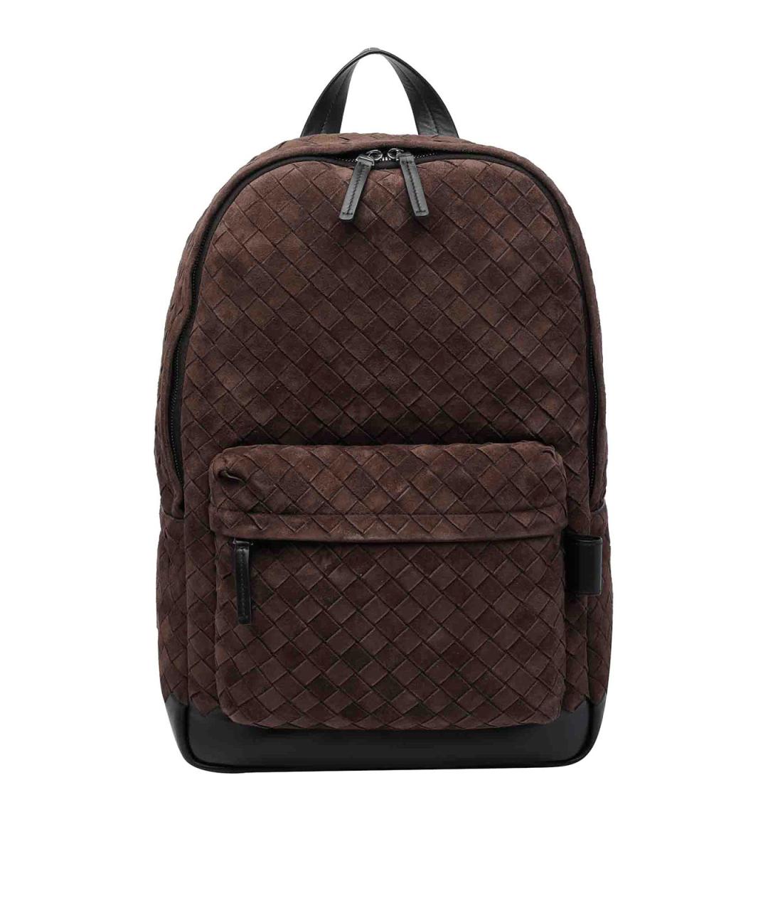 BOTTEGA VENETA Коричневый замшевый рюкзак, фото 1