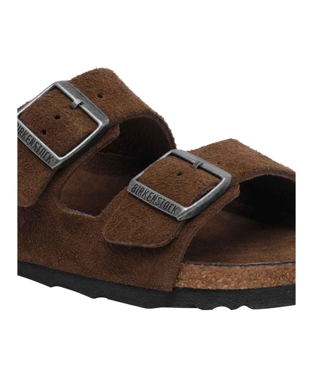 BIRKENSTOCK Коричневые замшевые сандалии, фото 4