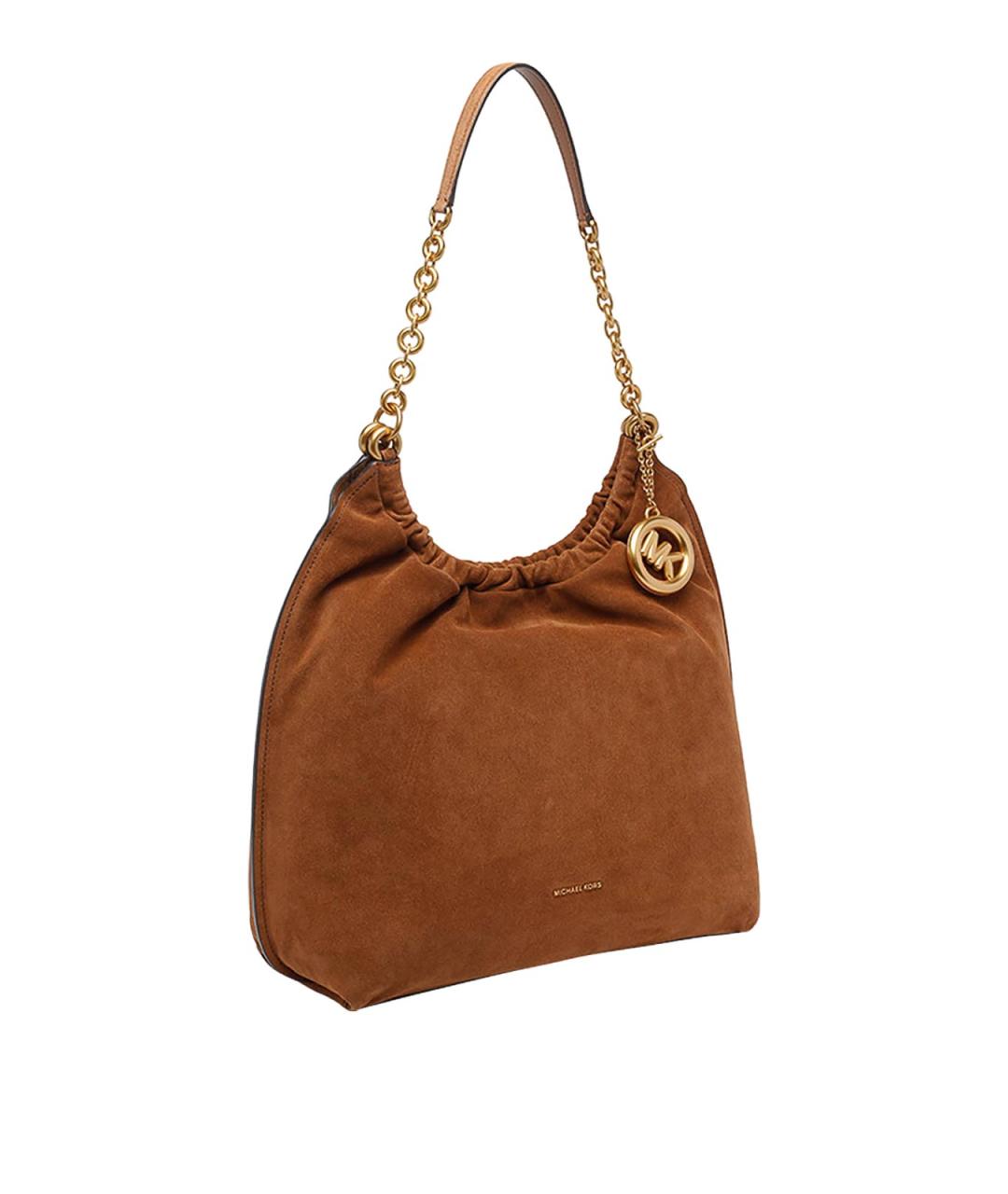 MICHAEL MICHAEL KORS Коричневая кожаная сумка через плечо, фото 2