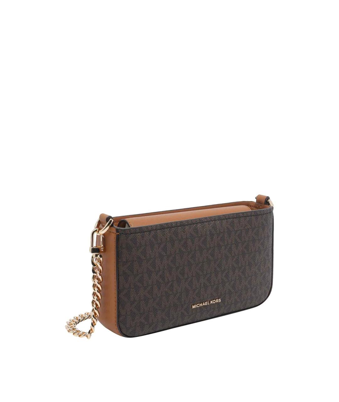 MICHAEL MICHAEL KORS Коричневая сумка через плечо из искусственной кожи, фото 2