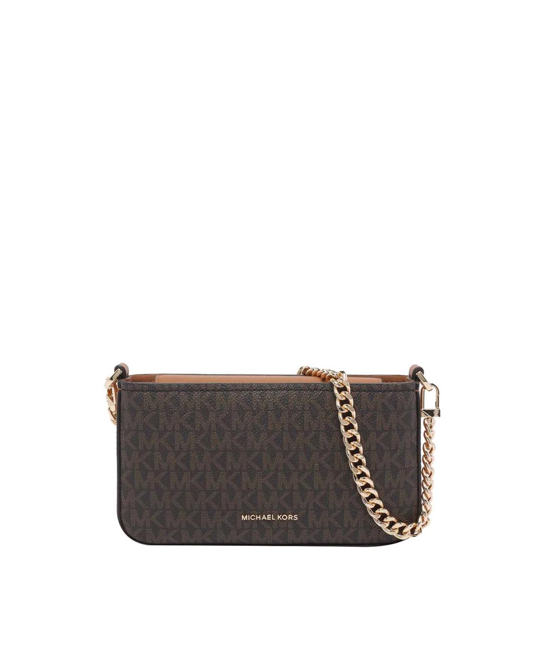 MICHAEL MICHAEL KORS Коричневая сумка через плечо из искусственной кожи, фото 1