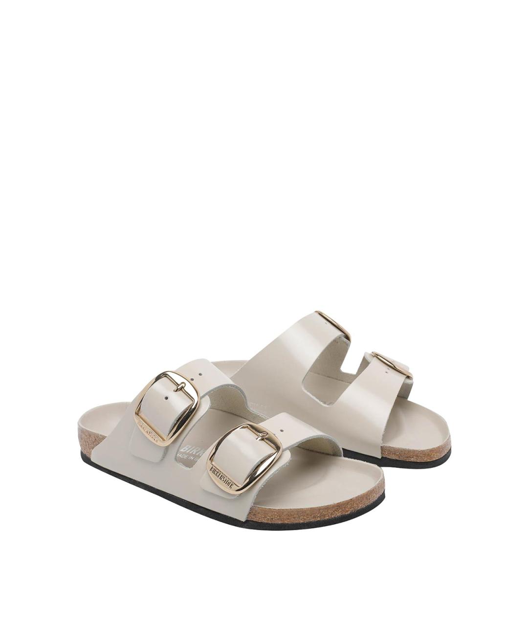 BIRKENSTOCK Мульти кожаные шлепанцы, фото 2