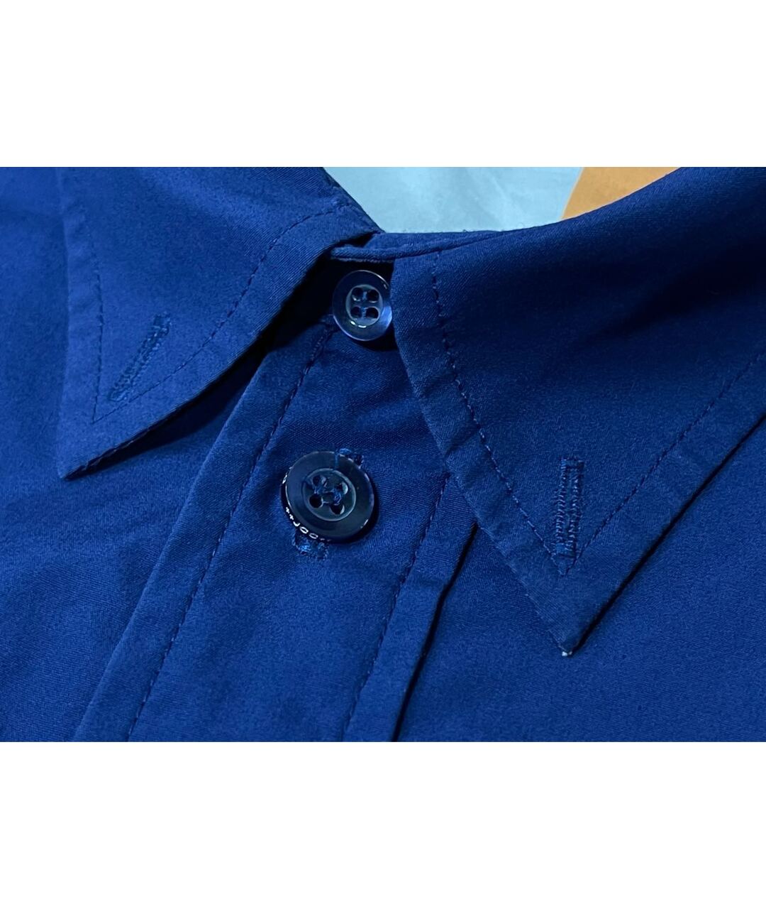 JC DE CASTELBAJAC Синяя хлопковая кэжуал рубашка, фото 6