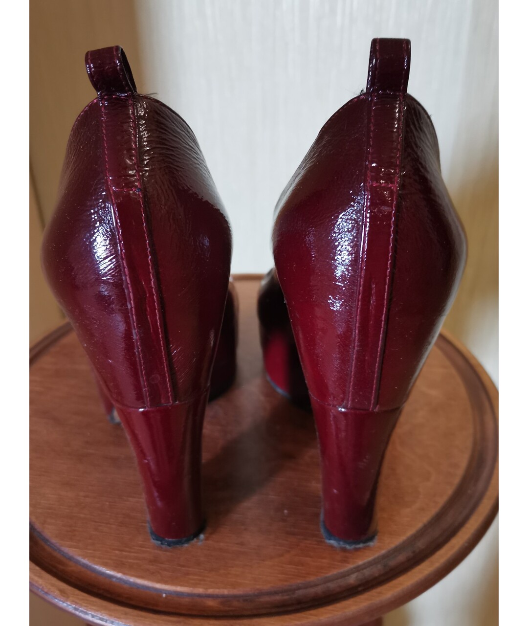 ANTONIO MARRAS Бордовые туфли из лакированной кожи, фото 3