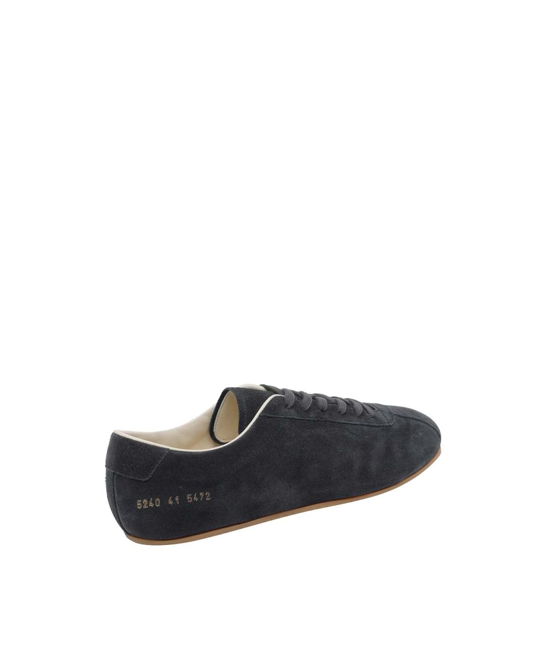 COMMON PROJECTS Серые замшевые низкие кроссовки / кеды, фото 3
