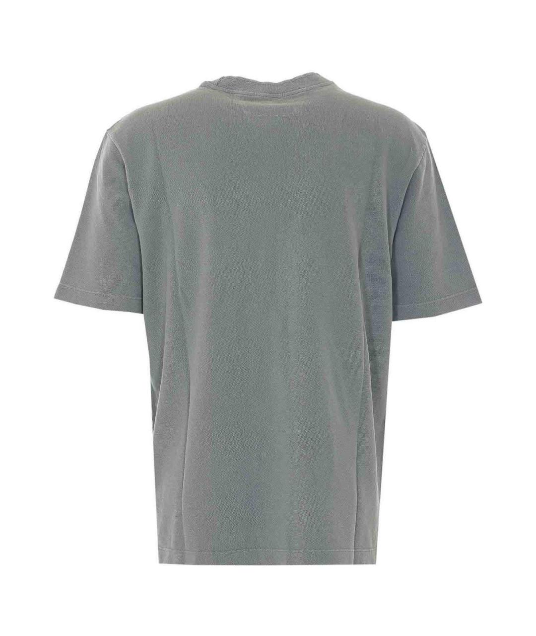 CP COMPANY Серая хлопковая юбка миди, фото 2