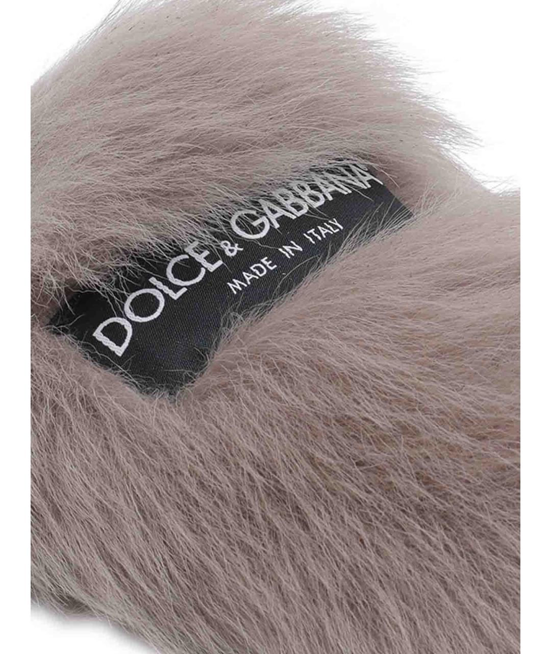 DOLCE&GABBANA Серые сабо, фото 4