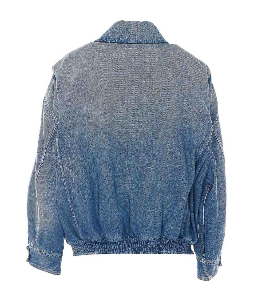 MM6 MAISON MARGIELA Синяя полиэстеровая куртка, фото 2