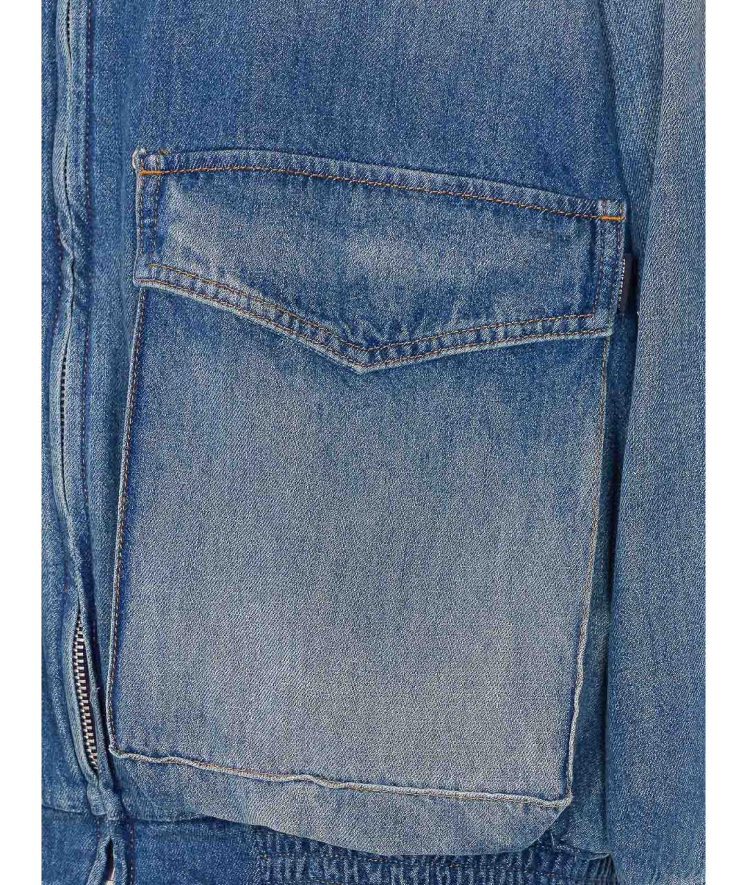 MM6 MAISON MARGIELA Синяя полиэстеровая куртка, фото 3