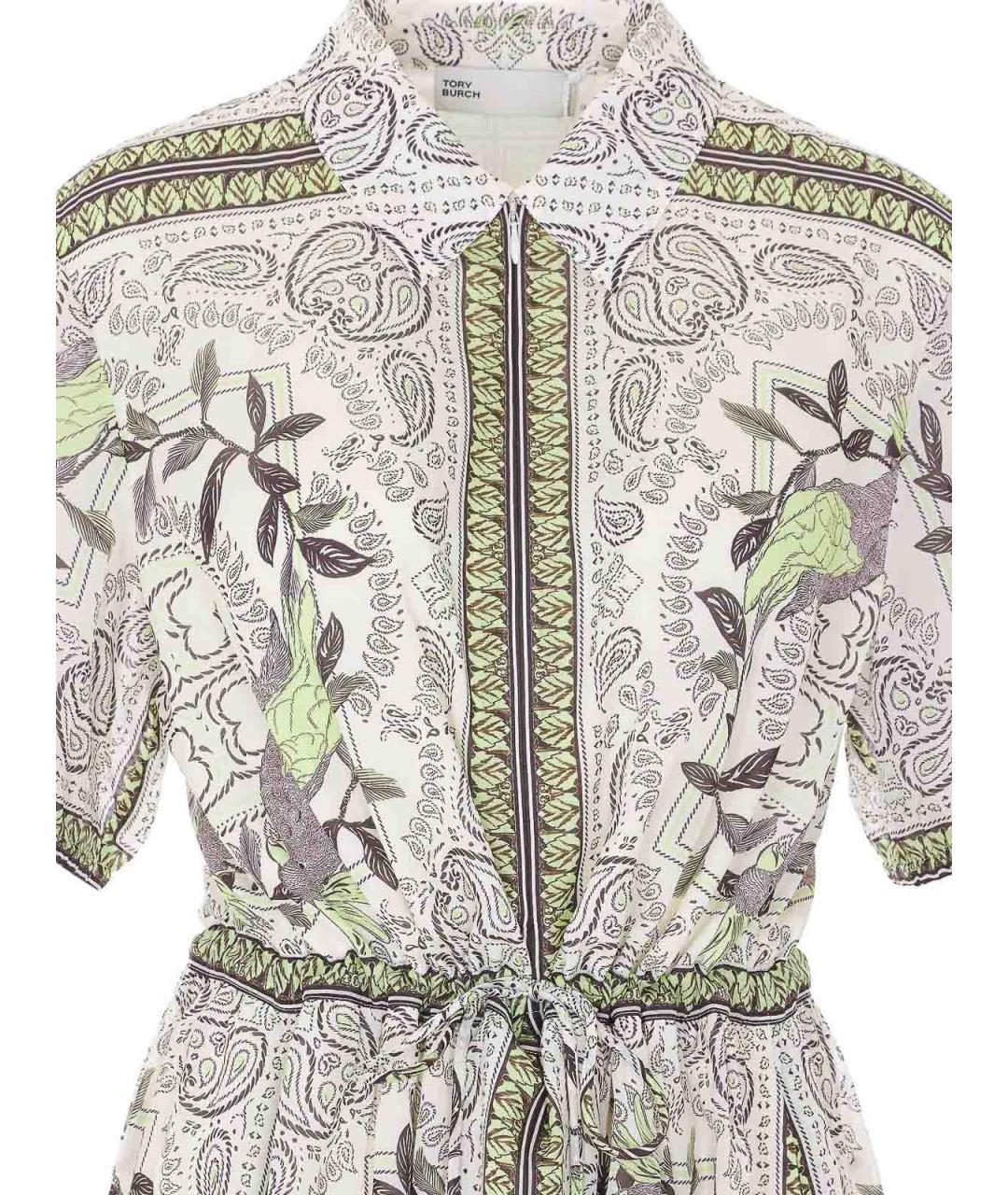 TORY BURCH Мульти хлопковое повседневное платье, фото 4