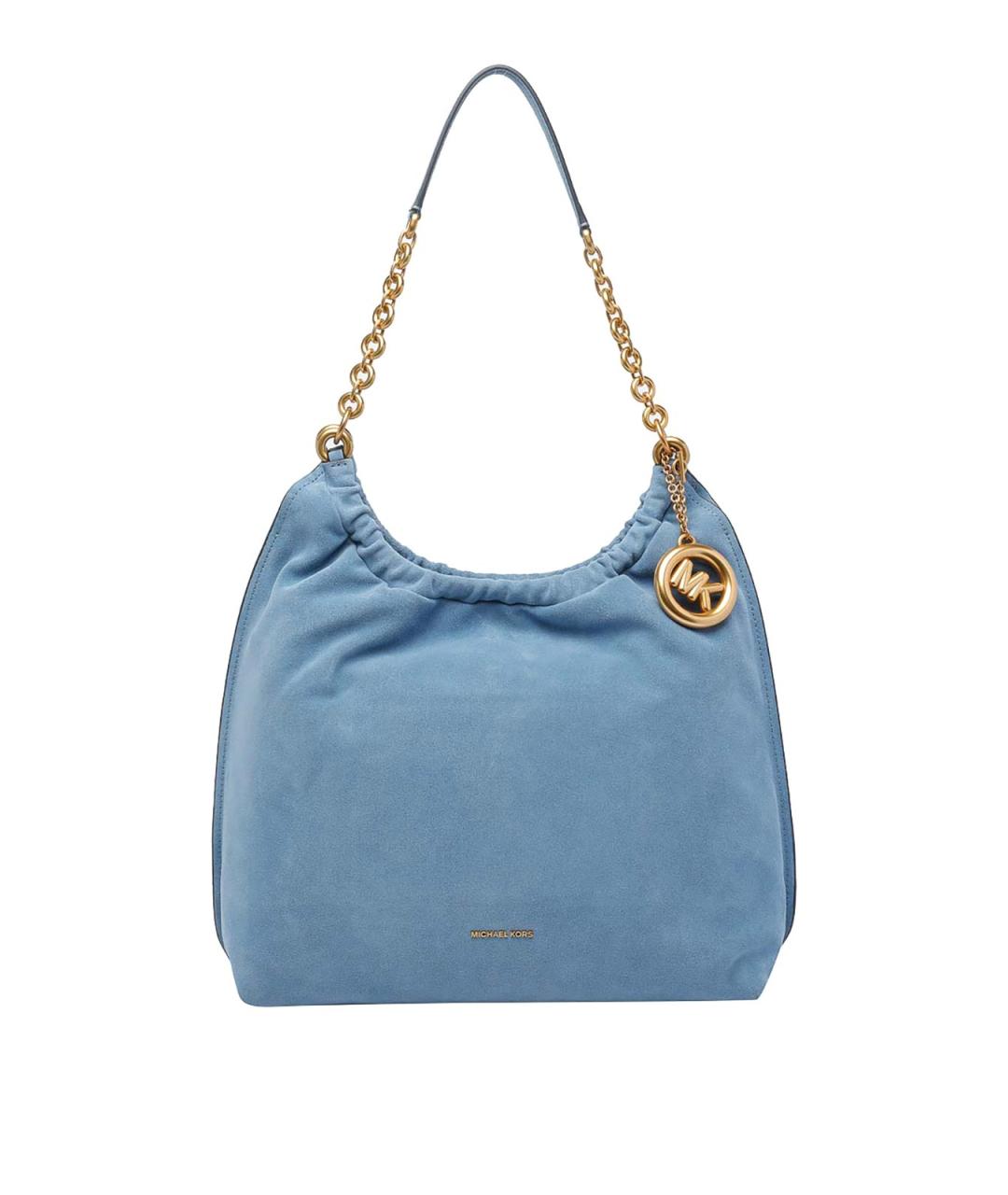 MICHAEL MICHAEL KORS Голубая замшевая сумка через плечо, фото 1