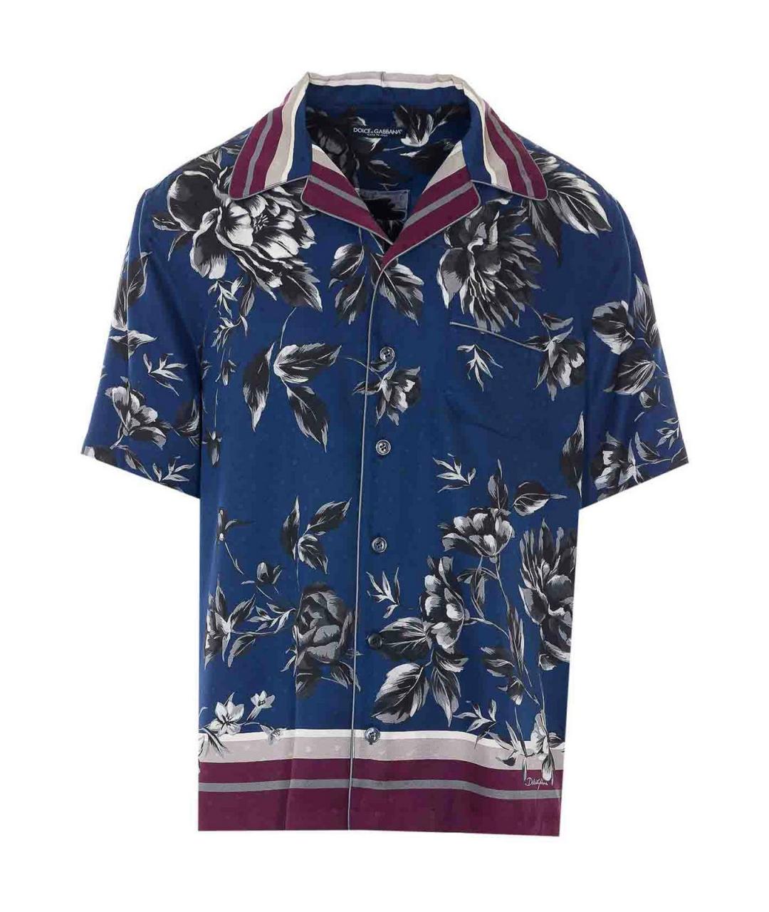 DOLCE&GABBANA Мульти шелковая кэжуал рубашка, фото 1