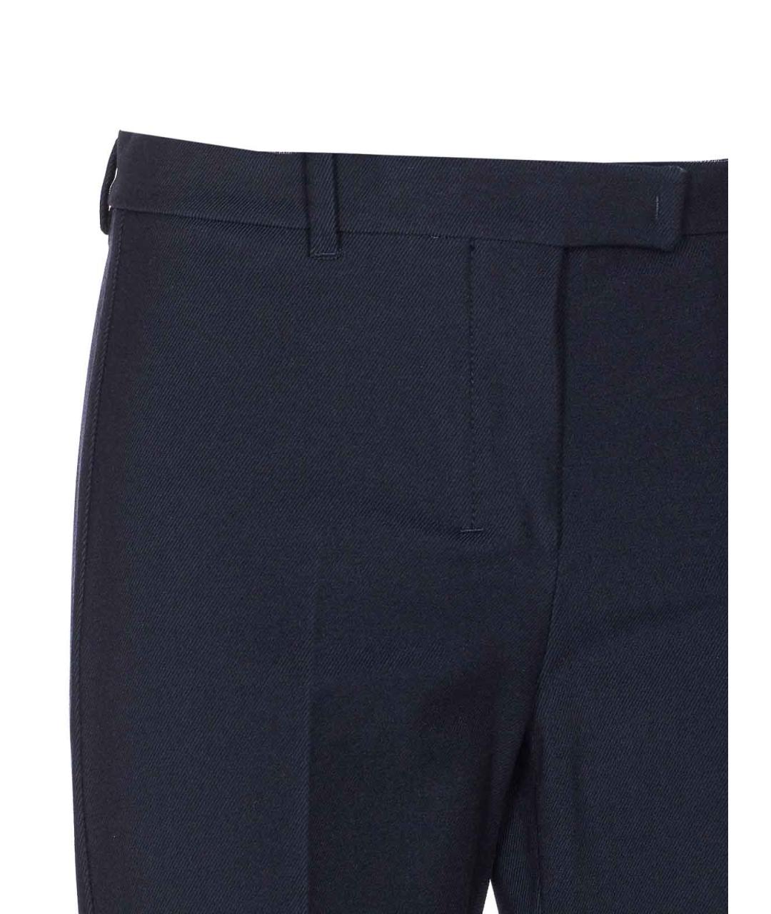 'S MAX MARA Синие хлопковые брюки широкие, фото 4