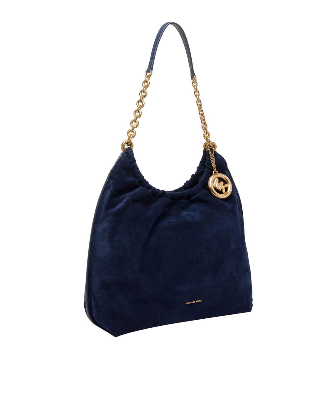 MICHAEL MICHAEL KORS Синяя замшевая сумка через плечо, фото 2