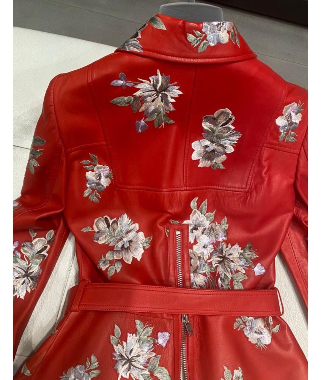 ALEXANDER MCQUEEN Красная кожаная куртка, фото 2