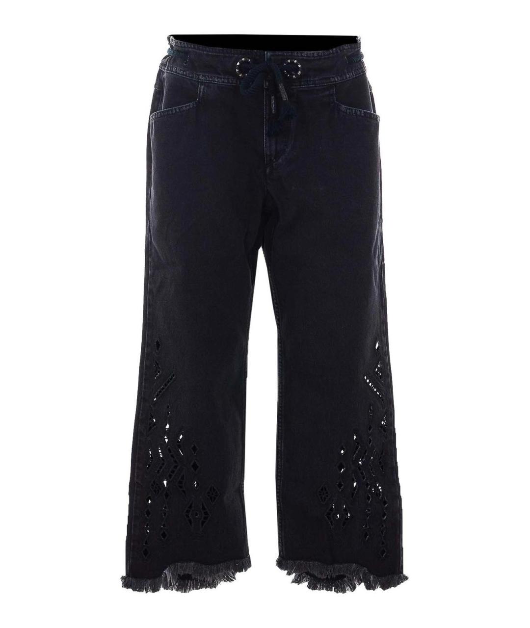 ISABEL MARANT Черные хлопковые прямые джинсы, фото 1