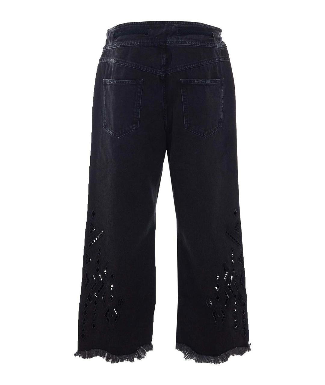 ISABEL MARANT Черные хлопковые прямые джинсы, фото 2