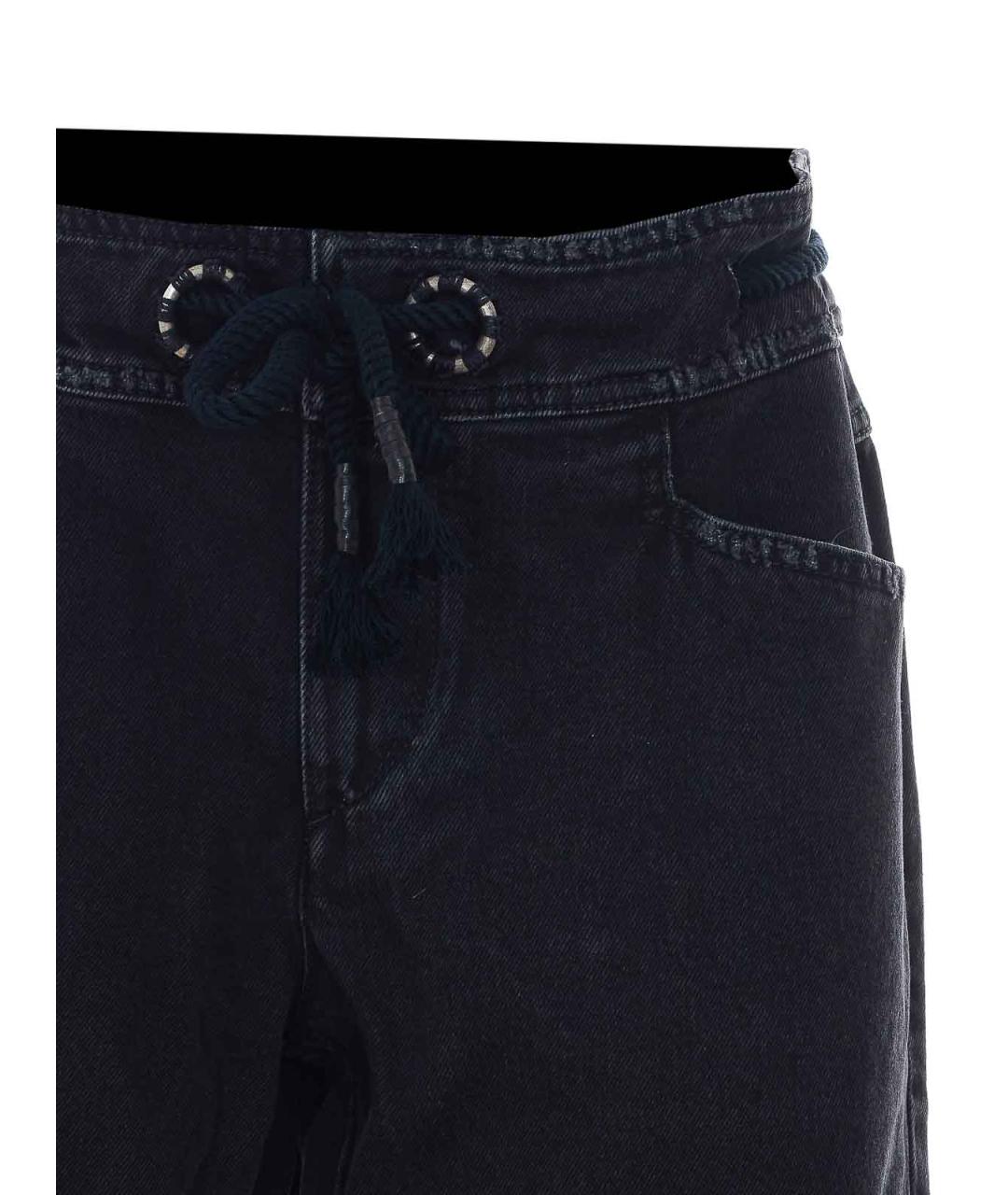 ISABEL MARANT Черные хлопковые прямые джинсы, фото 4