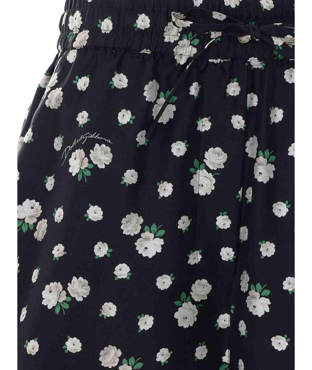 DOLCE&GABBANA Мульти шелковые шорты, фото 4