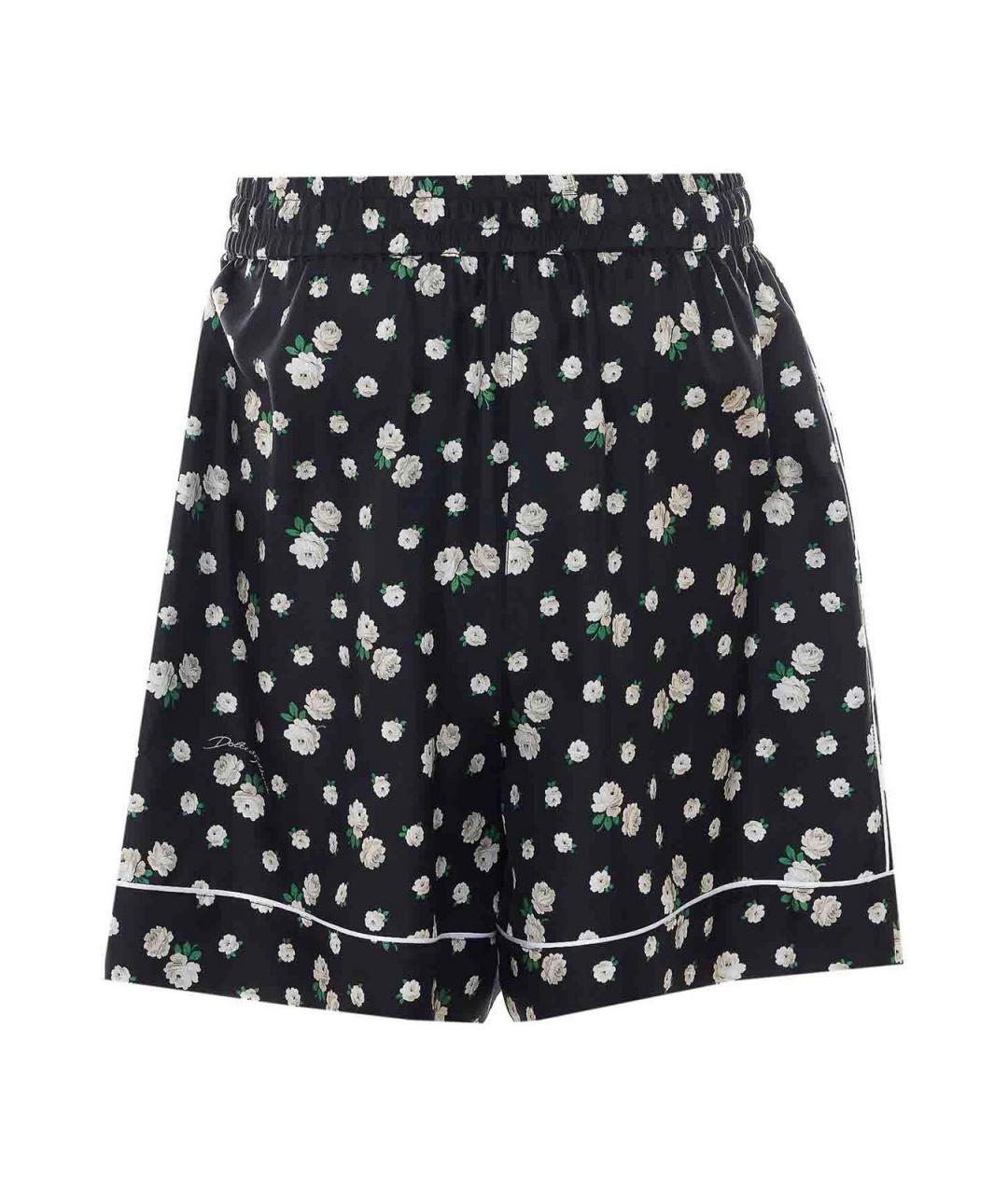 DOLCE&GABBANA Мульти шелковые шорты, фото 2