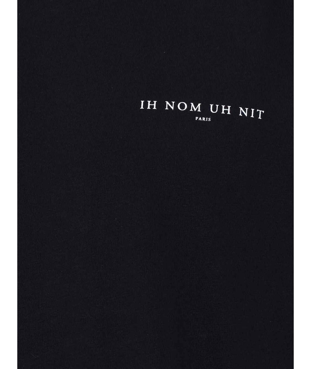 IH NOM UH NIT Черная хлопковая футболка, фото 3