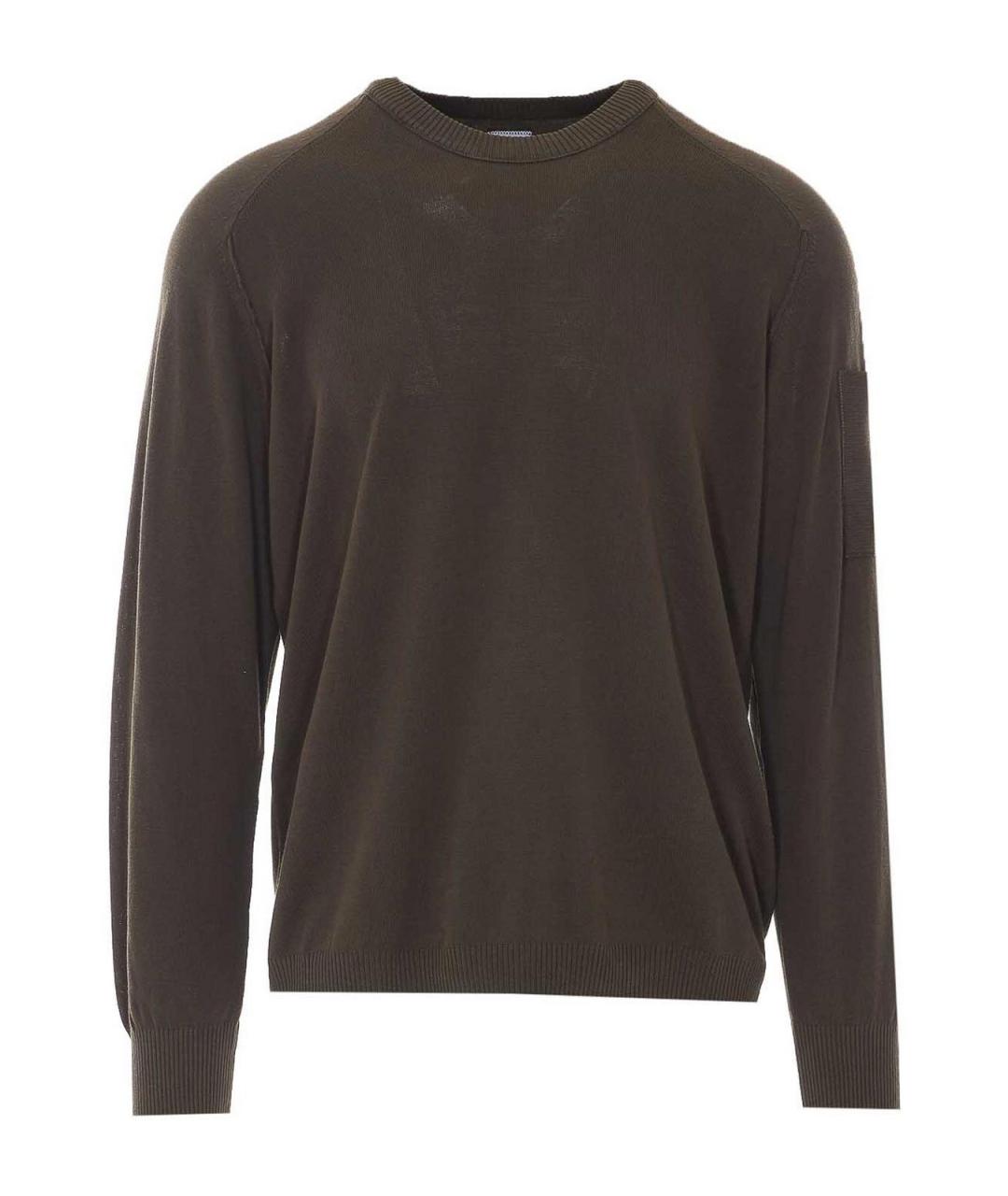CP COMPANY Коричневый хлопковый джемпер / свитер, фото 1