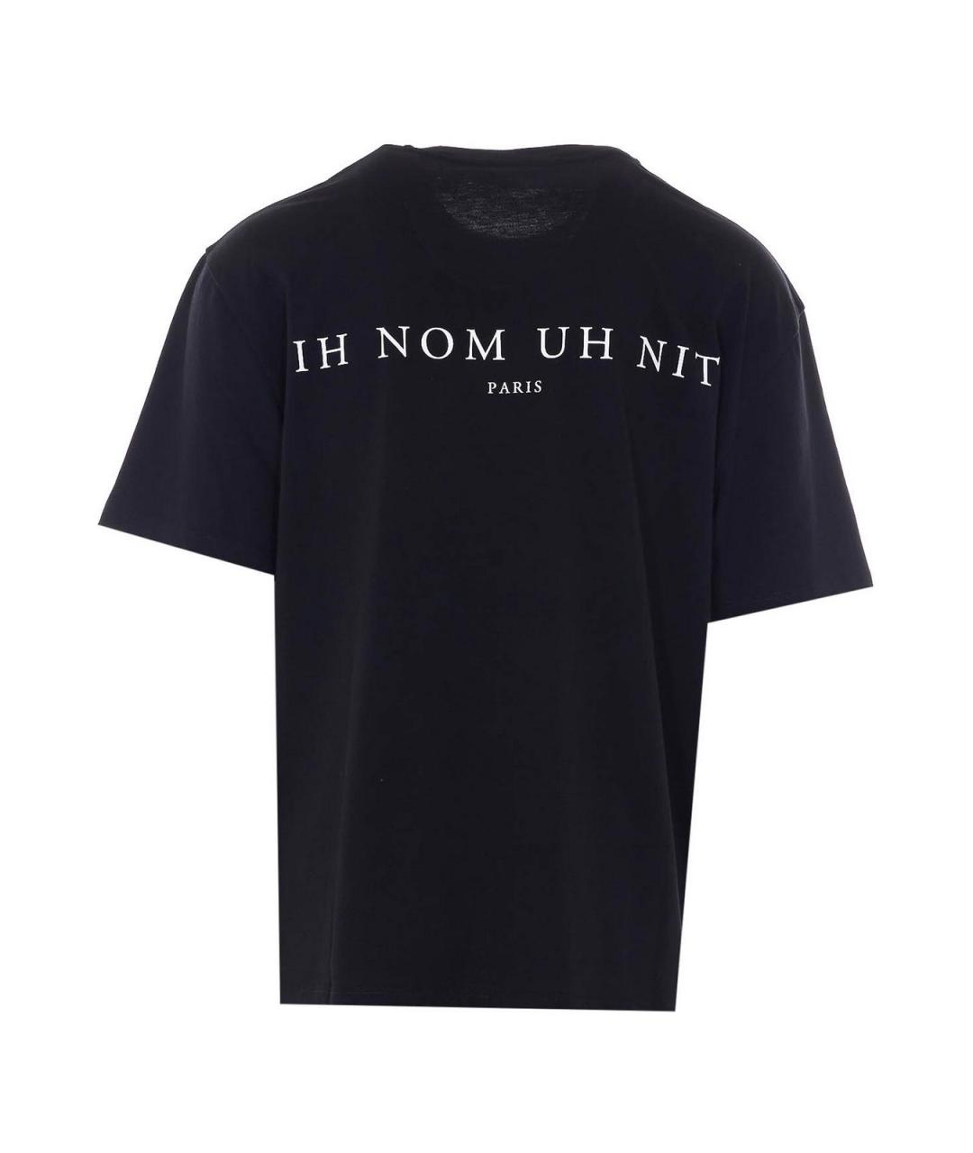 IH NOM UH NIT Черная хлопковая футболка, фото 2